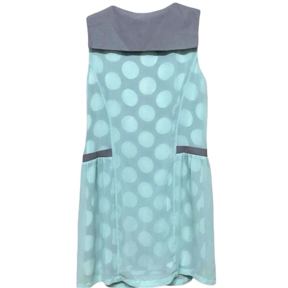 ESLEY Collection Women’s Peter Pan Collar Polka Dot Print Dress Size Small - Picture 4 of 7